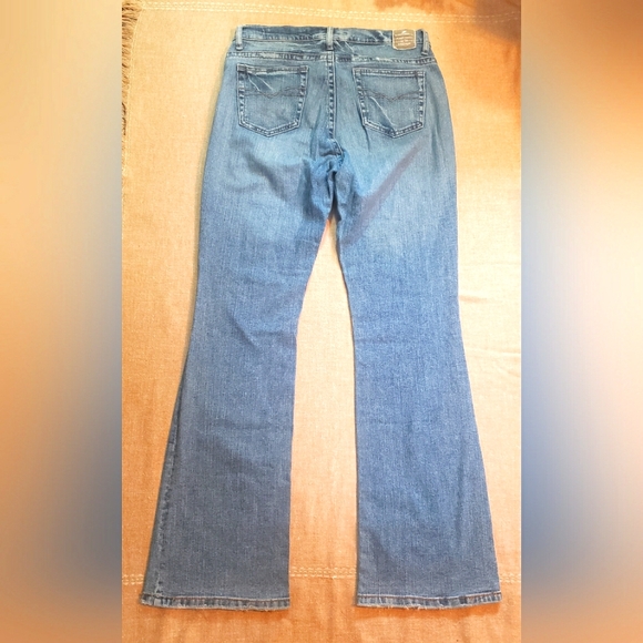 Z. Cavaricci Floral Embroidered Applique Lace Rhinestone Bootcut Jeans size 10 - Picture 2 of 15